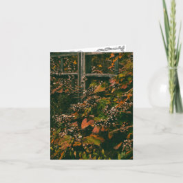 Wenskaart leeg in herfstkleuren bedankkaart