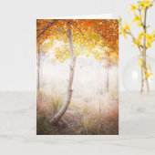 Wenskaart, lege binnenkant kaart (Gele Bloem)