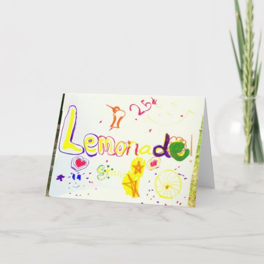 WENSKAART: Lemonade Stand Poster_ Kaart (Voorkant)