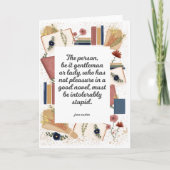 Wenskaart lezen - Jane Austen Kaart (Voorkant)