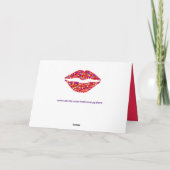 wenskaart liefdeslippen feestdagen kaart (Achterkant)