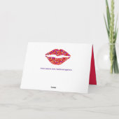 wenskaart liefdeslippen feestdagen kaart (Achterkant)