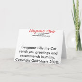 Wenskaart: Lilly Kaart (Achterkant)