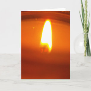 WENSKAART: Lit Candle Kaart