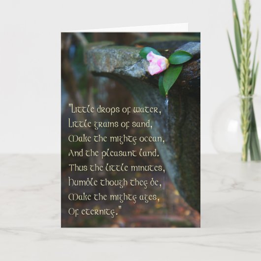 wenskaart "Little Dingen" gedicht Kaart (Voorkant)