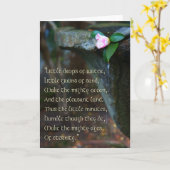 wenskaart "Little Dingen" gedicht Kaart (Gele Bloem)