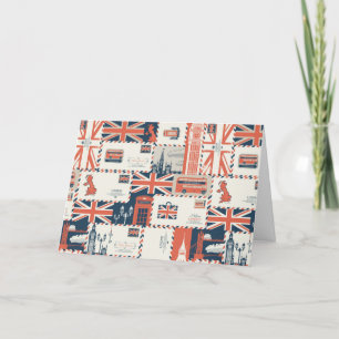 Wenskaart London Post (blanco) Bedankkaart