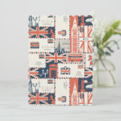 Wenskaart London Post Flat Kaart (Staand voorkant)