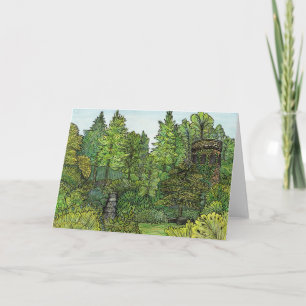 Wenskaart - Longwood Gardens Kloktoren Kaart