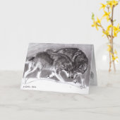 Wenskaart Loyalty Wolves Kaart (Gele Bloem)