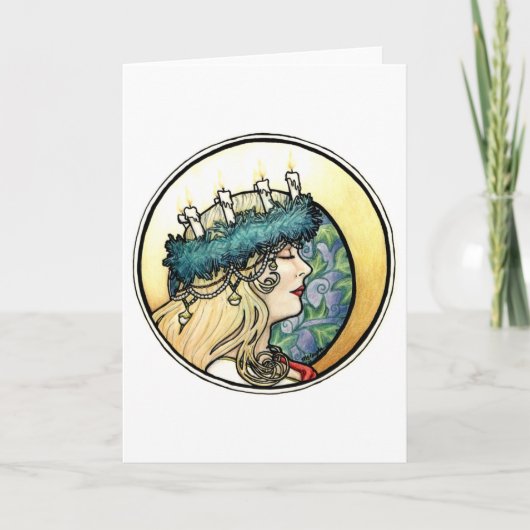 wenskaart "Lucia" Feestdagen Kaart (Voorkant)