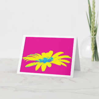 Wenskaart madeliefjes Pop Art Kaart