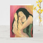 Wenskaart: "Mama" Kaart (Gele Bloem)