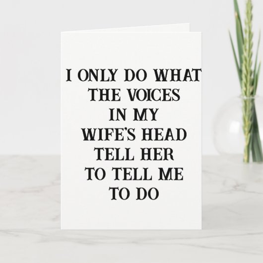 Wenskaart man vrouw grap kaart (Voorkant)