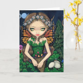 wenskaart "May Queen" Kaart (Gele Bloem)