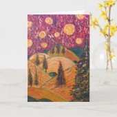 Wenskaart; Mei zijn er altijd binnen Vele Manen Kaart (Gele Bloem)