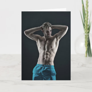 Wenskaart 'Meneer Blauwe Broek' Kaart