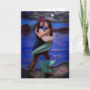 wenskaart "Mermaid & Pirate's Love" Kaart