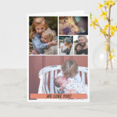 Wenskaart met 5 foto's en tekst kaart (Gele Bloem)