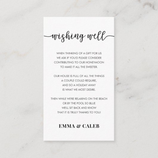 Wenskaart met afsluiting informatiekaartje (Voorkant)