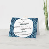 Wenskaart met blauwe dolfijnen kaart (Achterkant)