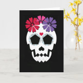 Wenskaart met bloemen kaart (Gele Bloem)