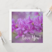 Wenskaart met bloesem kaart (Voorkant / Achterkant in situ)