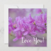 Wenskaart met bloesem kaart (Voorkant)