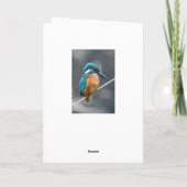 Wenskaart met bruine hazen kaart (Achterkant)