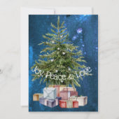 Wenskaart met Cadeaus en bomen Kaart (Voorkant)