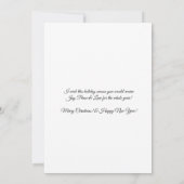 Wenskaart met Cadeaus en bomen Kaart (Achterkant)