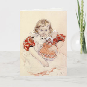 Wenskaart met Carl Larsson schilderij Kaart