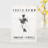 Wenskaart met Cool Football Print Kaart (Gele Bloem)