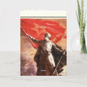 Wenskaart met de Russische Druk van de Propaganda Kaart (Achterkant)