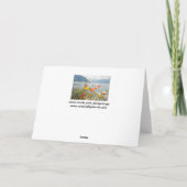 Wenskaart met de Scène van Zwitserland - Spatie Kaart (Achterkant)