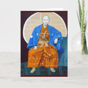 Wenskaart met de Strijder van Samoeraien orig. Kaart