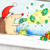 Wenskaart met de zoete kerstbellen van N. Janes Kaart