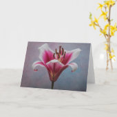 Wenskaart met één bloem kaart (Gele Bloem)