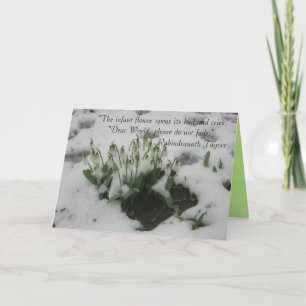 Wenskaart met een doordacht citaat kaart