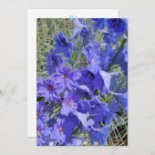 Wenskaart met een groot bloemontwerp: "Hoi!" Bedankkaart (Voorkant / Achterkant)