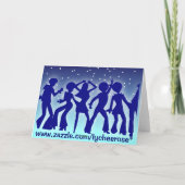 Wenskaart met elektrische glijbaan kaart (Achterkant)