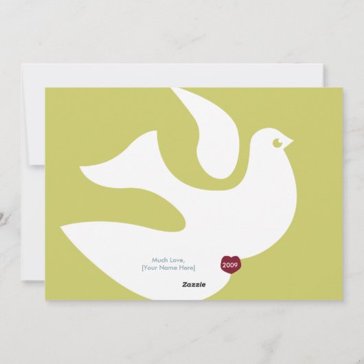 Wenskaart met envelop feestdagenkaart (Achterkant)