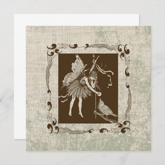  Wenskaart met flora en fauna (Voorkant / Achterkant)