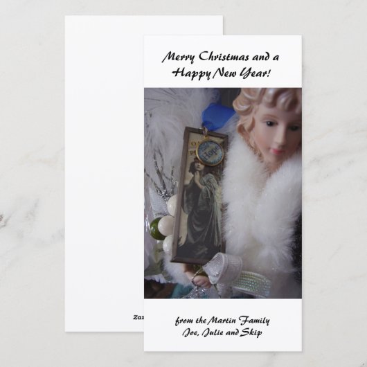 Wenskaart met foto 'Hoopengel' Feestdagenkaart (Voorkant / Achterkant)