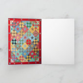 Wenskaart met Foto van Met de hand gemaakt Dekbed Kaart (Binnen)