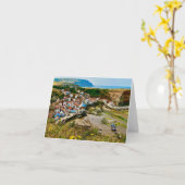 Wenskaart met foto van North Yorkshire Kaart (Gele Bloem)