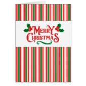 Wenskaart met gestreept oogkerst (Voorkant)