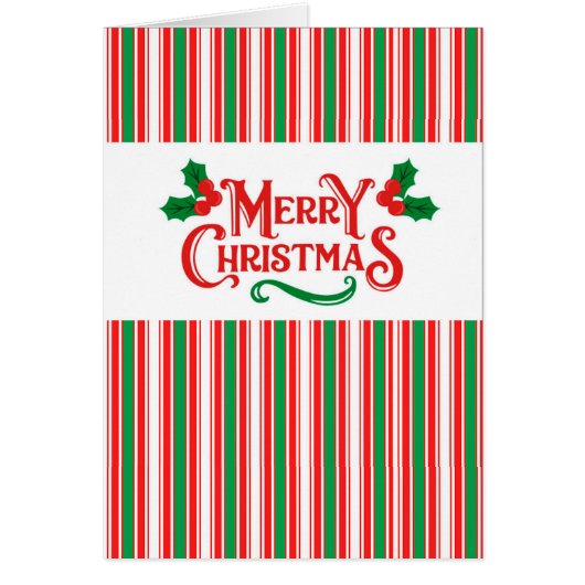 Wenskaart met gestreept oogkerst (Voorkant)