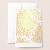 Wenskaart met goudkoortsfeestdag folie kaarten (Met envelop)
