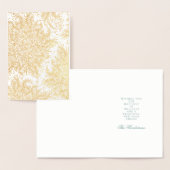 Wenskaart met goudkoortsfeestdag folie kaarten (Display)